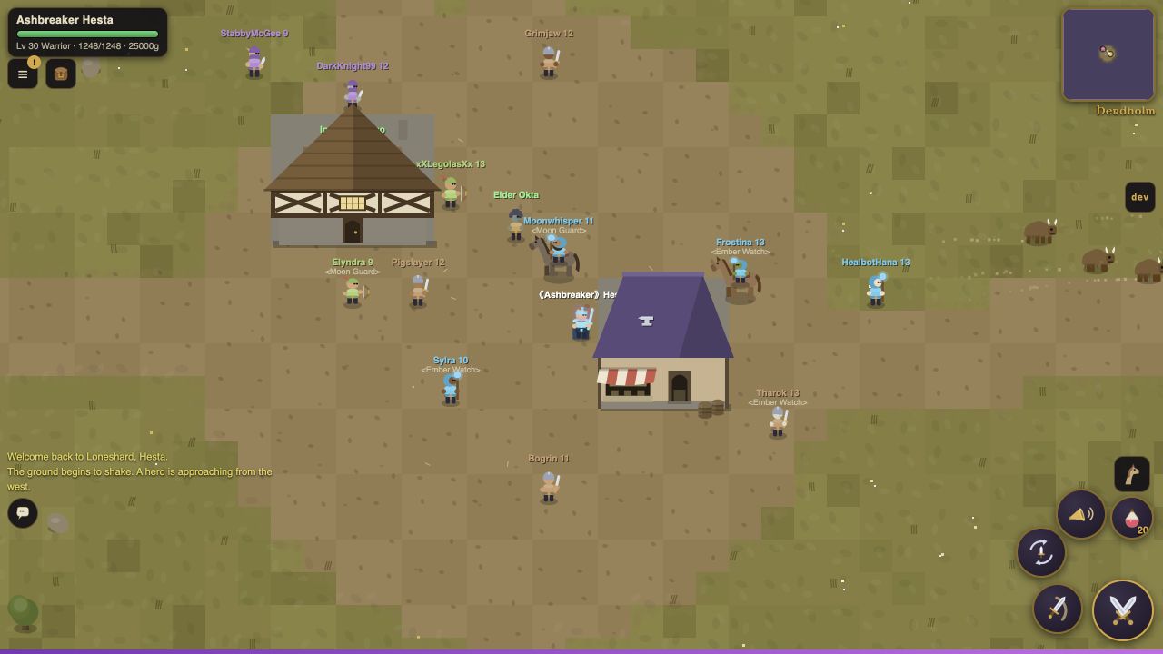 The player in Herdholm on the golden Sunmane Prairie